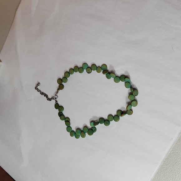 $5☃️Lot of 6 Fashion Jewelry 2 Necklaces & 4 Bracelets Green Themed Shell - Picture 2 of 15